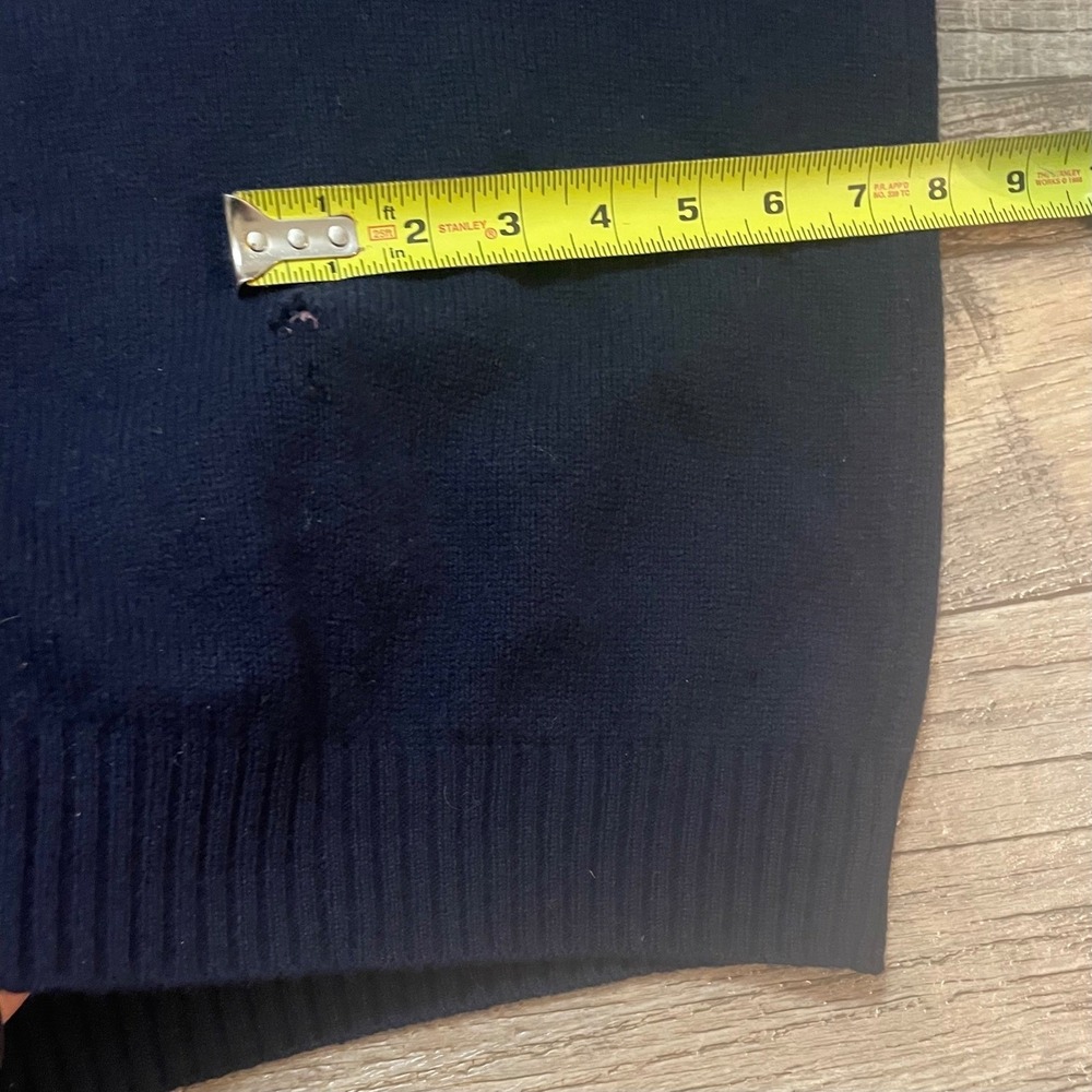 Brooks Brothers‎ 346 Mens Navy Lambswool Cashmere Sweater Crewneck XL - Picture 9 of 11